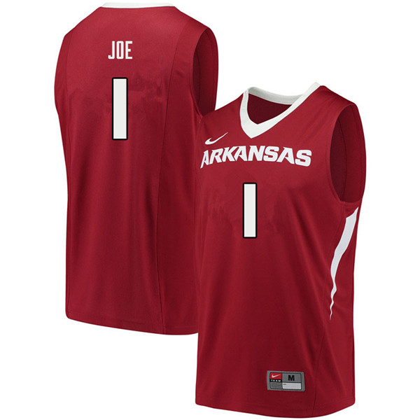 Men #1 Isaiah Joe Arkansas Razorbacks College Basketball Jerseys Sale-Cardinal